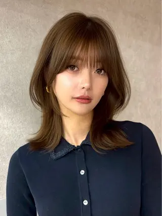 ミディアム カラー Aster 店長 れおん✂️のヘアスタイル