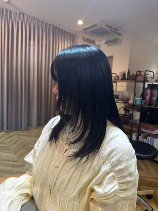 セミロング きたむら ひかりのヘアスタイル