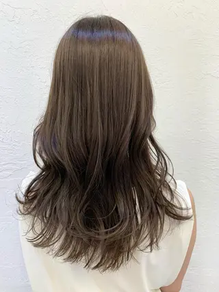 セミロング カラー 髪質改善/縮毛矯正 鈴木裕介のヘアスタイル