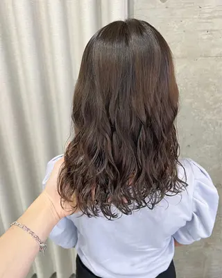 ミディアム ボブパーマコテ巻き風 パーマNo1深江秀平のヘアスタイル