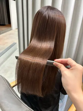 ロング カラー パーマ Atre.所属・🤍美髪縮毛/髪質 改善/池上夏凜🤍のヘアスタイル