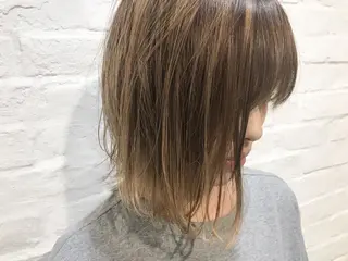 ミディアム カラー ボブ　ショート 特化 迫田紘史のヘアスタイル