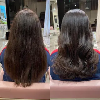 ロング 顔まわりカット🌟 くびれヘア/寺門遥輝のヘアスタイル