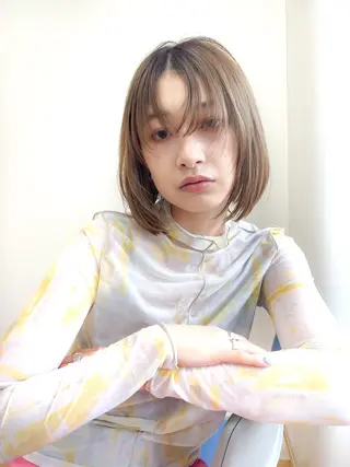 ミディアム カラー BASSA 石神井公園店のヘアスタイル