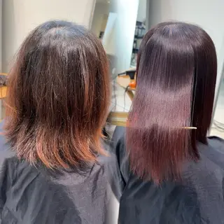 ミディアム カラー 縮毛矯正特化/ 髪質改善/菊地菜々美のヘアスタイル