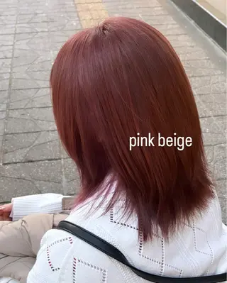 ミディアム カラー 🍓ハイトーンカラー 🎀nene🍓のヘアスタイル