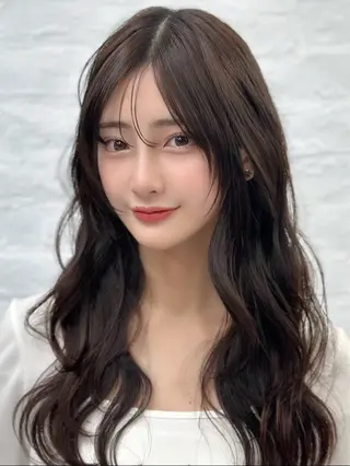 セミロング 前髪顔まわりカット 🌈中村海聖のヘアスタイル