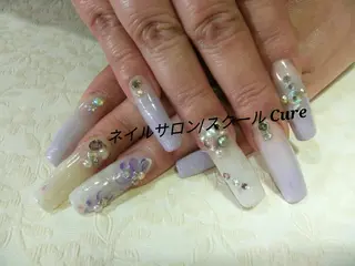 ロング ネイル ネイルサロン Cureのネイルデザイン
