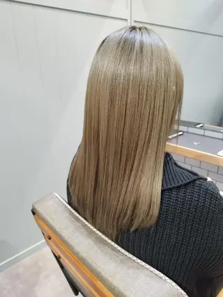 セミロング カラー パーマ 【N°deseo】 吉祥寺のヘアスタイル