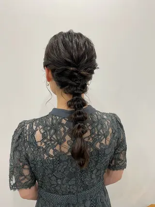 ロング ヘアアレンジ ニシザカ マナのヘアスタイル