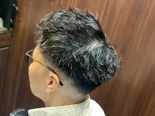 ショート パーマ メンズ 浅見 天翔のヘアスタイル