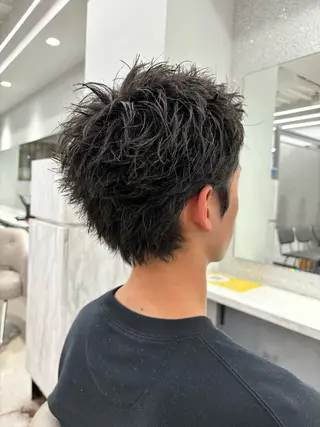 メンズ 🍐シャドウパーマ メンズ特化/守岡🍐のヘアスタイル