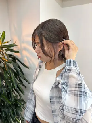 ショート カラー ナナ/大阪心斎橋/ レイヤーカットのヘアスタイル