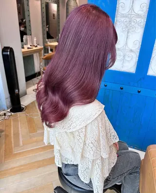 ミディアム みく/韓国風艶カラー /透明感カラーのヘアスタイル