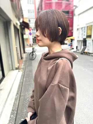 ショート カラー レイヤーボブ/ボブ 仲川和人のヘアスタイル