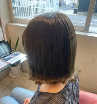 ミディアム 褒められブリーチ💗 透明感カラー/Saeのヘアスタイル