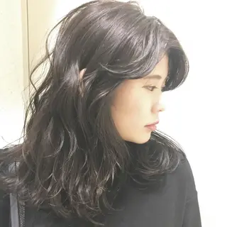 ミディアム パーマ 髪質改善満足度NO1 山下のヘアスタイル