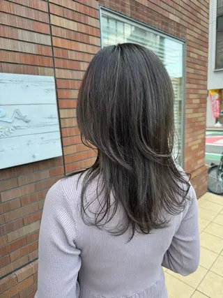 セミロング 畠 悠也のヘアスタイル