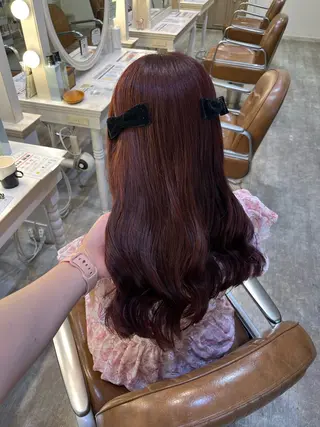 カラー エクステ🎀 暖色カラー🎀amiのヘアスタイル