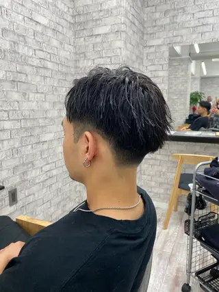 ショート カラー パーマ ヘアアレンジ メンズ キッズ ネイル マツエク・マツパ アイブロウ 🔥漢髪特化メンズ マネージャーYUKIのヘアスタイル