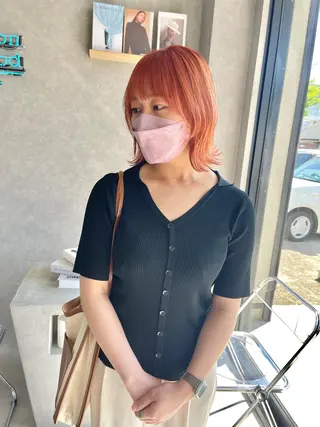 ミディアム カラー 一ノ瀬 暁のヘアスタイル