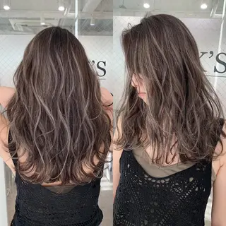 セミロング カラー ヘアアレンジ 縮毛矯正 髪質改善寺坂雄飛💐のヘアスタイル