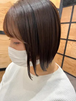 ショート カラー パーマ メンズ キッズ ネイル マツエク・マツパ アイブロウ 久木原 ゆりのヘアスタイル