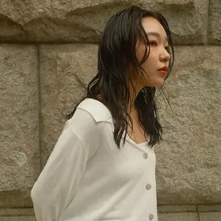 ミディアム パーマ パーマ/透明感カラー 元町🌱takutoのヘアスタイル