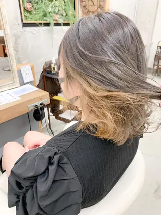 ミディアム カラー パーマ ヘアアレンジ メンズ キッズ ネイル マツエク・マツパ 角床直哉 カラーカットNO 1のヘアスタイル