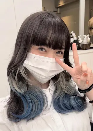 ロング カラー *モデル募集🤍横浜 透明感カラー🫧のヘアスタイル