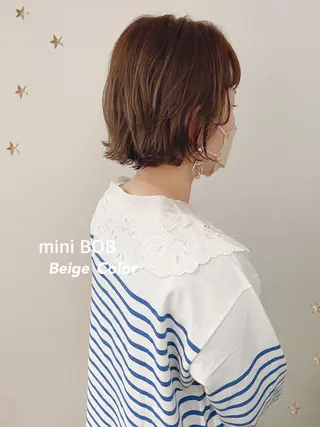 ショート カラー 市川 千夏のヘアスタイル