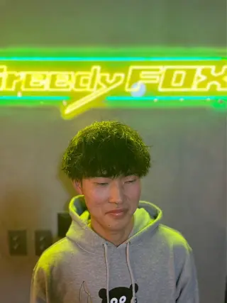 ミディアム パーマ dunhill 斉藤 大樹/メンズカットのヘアスタイル