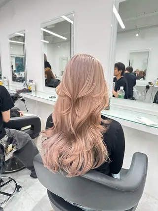 セミロング カラー ❄最強かわいいカラー ❄️MINA❄️のヘアスタイル