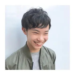 パーマ メンズ 長谷川 楓のヘアスタイル