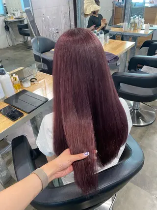 ロング カラー 横浜美容室/透明感 カラー/レイヤーのヘアスタイル