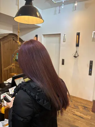 ロング 縮毛矯正/ 艶カラー/カイのヘアスタイル