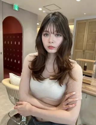 カラー 🍒HARUKA🍒 髪質改善/艶髪/韓国のヘアスタイル