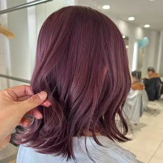 ミディアム 🍂透明感ベージュ カラー🍂森部杏菜のヘアスタイル