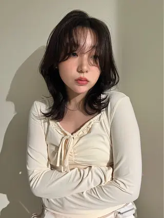 ミディアム 似合わせカット/ カホのヘアスタイル