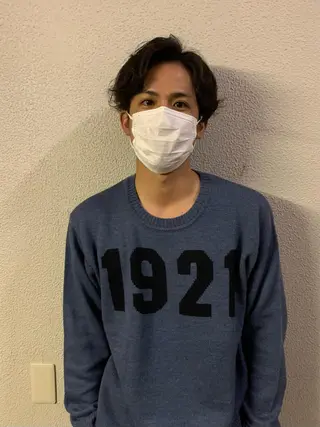 パーマ メンズ ヤマグチ リョウのヘアスタイル