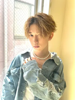 カラー メンズ ✨メンズパーマ&大人 ショート✨　小野匠登のヘアスタイル