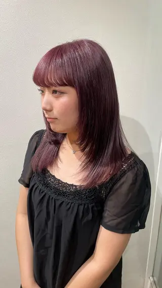 セミロング カラー コトミ【メンズ】 【曲がる縮毛矯正】のヘアスタイル