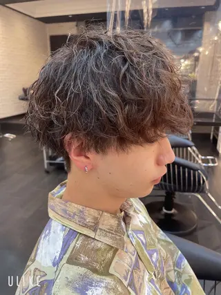 ショート パーマ メンズ メンズパーマ特化/ メッシュ/薫/店長のヘアスタイル