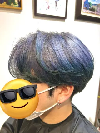 ショート カラー メンズ 仲野 空悟@モデル募集中のヘアスタイル