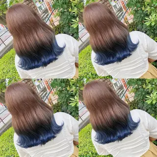 ロング カラー ヘアアレンジ キッズ 💟Chloe原宿店 🩶ハイトーンのヘアスタイル