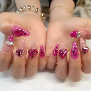 ネイル 💎🐰 saki. m 🐰💎のネイルデザイン