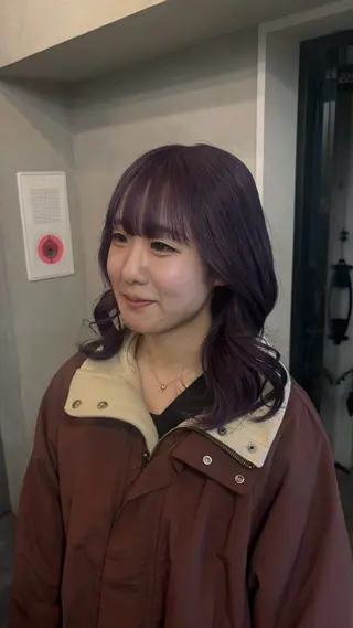 カラー 博多/ ブリーチ/暖色/色味のヘアスタイル