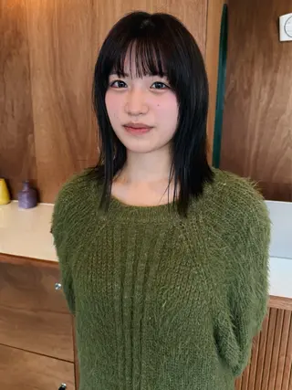 セミロング 【レイヤー/透明感/ ハイトーン】Rionのヘアスタイル