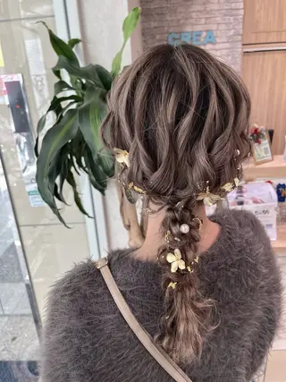 カラー ヘアアレンジ シアーベージュニスト 🥣大石亜里紗のヘアスタイル