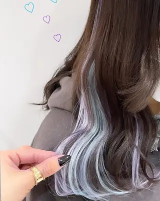 セミロング カラー 新宿駅近♡個室 ♡関口三都季🌜のヘアスタイル